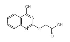 (4-hydroxy-quinazolin-2-ylsulfanyl)-acetic acid结构式