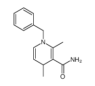 1-benzyl-2,4-dimethyl-1,4-dihydronicotinamide结构式