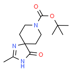 tert-Butyl 2-methyl-4-oxo-1,3,8-triazaspiro[4.5]dec-1-ene-8-carboxylate structure