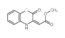 Acetic acid,2-(2-oxo-2H-1,4-benzothiazin-3(4H)-ylidene)-, methyl ester Structure