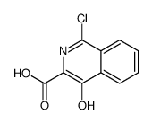 1-chloro-4-hydroxyisoquinoline-3-carboxylic acid structure