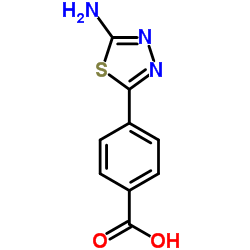 4-(5-Amino-1,3,4-thiadiazol-2-yl)benzoic acid structure