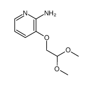 Acetaldehyde, [(2-amino-3-pyridyl)oxy]-, dimethyl acetal (8CI) Structure