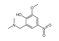 2-((二甲基氨基)甲基)-6-甲氧基-4-硝基苯酚图片