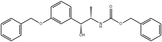 Carbamic acid, [2-hydroxy-1-methyl-2-[3-(phenylmethoxy)phenyl]ethyl]-, phenylmethyl ester, [R-(R*,S*)]- (9CI) structure