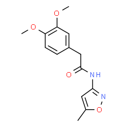 2-(3,4-Dimethoxyphenyl)-N-(5-methyl-1,2-oxazol-3-yl)acetamide structure