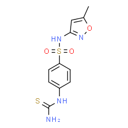 N-(5-METHYL-ISOXAZOL-3-YL)-4-THIOUREIDOBENZENESULFONAMIDE structure