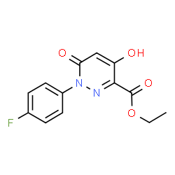 Ethyl 1-(4-fluorophenyl)-4-hydroxy-6-oxo-1,6-dihydro-3-pyridazinecarboxylate Structure