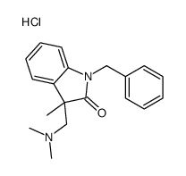 (1-benzyl-3-methyl-2-oxoindol-3-yl)methyl-dimethylazanium,chloride Structure