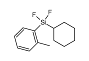 (cyclohexyl)(difluoro)(2-methylphenyl)silane Structure