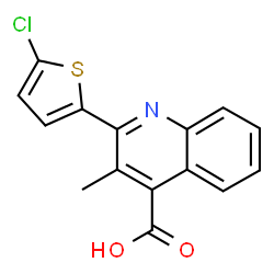 2-(5-CHLORO-THIOPHEN-2-YL)-3-METHYL-QUINOLINE-4-CARBOXYLIC ACID picture