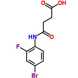 4-[(4-Bromo-2-fluorophenyl)amino]-4-oxobutanoic acid picture