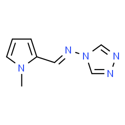 N-[(E)-(1-methyl-1H-pyrrol-2-yl)methylidene]-4H-1,2,4-triazol-4-amine structure