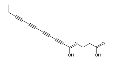 3-(undeca-2,4,6,8-tetraynoylamino)propanoic acid Structure