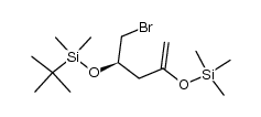 (4R)-5-bromo-4-(tert-butyldimethylsilanyloxy)-2-(trimethylsilanyloxy)pent-1-ene结构式