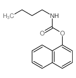 Carbamic acid,N-butyl-, 1-naphthalenyl ester Structure