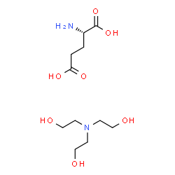 L-glutamic acid, compound with 2,2',2''-nitrilotrisethanol (1:1) Structure