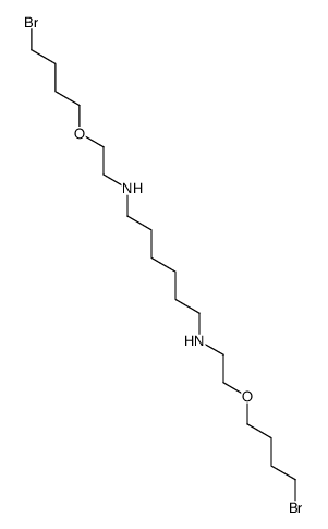 N,N'-Bis(2-(4-bromobutoxy)ethyl)-1,6-hexanediamine Structure