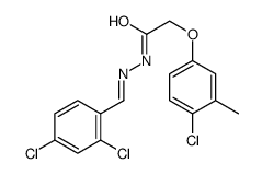 2-(4-Chloro-3-methylphenoxy)-N'-(2,4-dichlorobenzylidene)acetohyd razide Structure