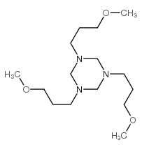 hexahydro-1,3,5-tris(3-methoxypropyl)-1,3,5-triazine结构式