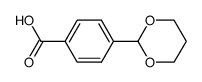 Benzoic acid, 4-(1,3-dioxan-2-yl)- (9CI) structure