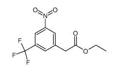 3-trifluoromethyl-5-nitrophenylacetic acid ethyl ester Structure