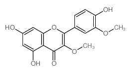 Quercetin 3,3'-dimethyl ether Structure