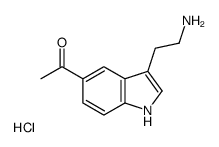 1-[3-(2-aminoethyl)-1H-indol-5-yl]ethanone,hydrochloride Structure