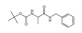 tert-butyl (1-(benzylamino)-1-oxopropan-2-yl)carbamate Structure