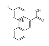 Benzeneaceticacid, a-[(2-aminophenyl)methylene]-4-chloro-结构式