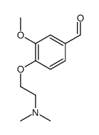 4-(2-二甲基氨基乙氧基)-3-甲氧基苯甲醛结构式