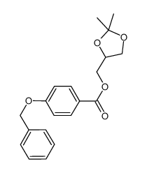 (2,2-dimethyl-1,3-dioxolan-4-yl)methyl 4-(benzyloxy)benzoate Structure