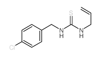 3-[(4-chlorophenyl)methyl]-1-prop-2-enyl-thiourea结构式