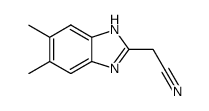 1H-Benzimidazole-2-acetonitrile,5,6-dimethyl-(9CI)结构式