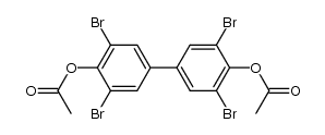 4,4'-diacetoxy-3,5,3',5'-tetrabromo-biphenyl结构式