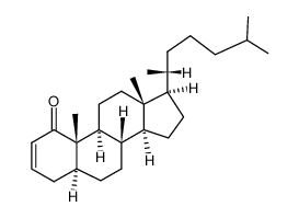 5α-Cholest-2-en-1-one Structure