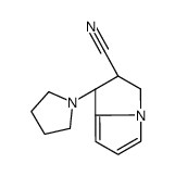 (1S,2R)-1-pyrrolidin-1-yl-2,3-dihydro-1H-pyrrolizine-2-carbonitrile结构式