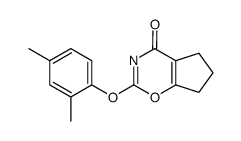 2-(2,4-dimethyl-phenoxy)-6,7-dihydro-5H-cyclopenta[e][1,3]oxazin-4-one Structure