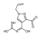 N-carbamoyl-3-nitro-1-prop-2-enylpyrazole-4-carboxamide Structure