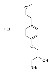 1-amino-3-[4-(2-methoxyethyl)phenoxy]propan-2-ol,hydrochloride结构式