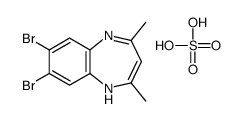 7,8-dibromo-2,4-dimethyl-1H-1,5-benzodiazepine,sulfuric acid Structure