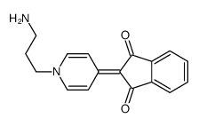 2-[1-(3-aminopropyl)pyridin-4-ylidene]indene-1,3-dione Structure