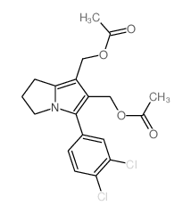 1H-Pyrrolizine-6,7-dimethanol, 5- (3,4-dichlorophenyl)-2, 3-dihydro-, diacetate (ester) picture