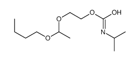 2-(1-butoxyethoxy)ethyl N-propan-2-ylcarbamate Structure