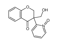 3-hydroxymethyl-3-(1-oxy-pyridin-2-yl)-chroman-4-one结构式