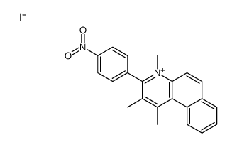 1,2,4-trimethyl-3-(4-nitrophenyl)benzo[f]quinolin-4-ium,iodide Structure