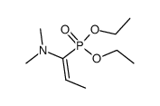 (Z)-1-(Diethoxyphosphoryl)-N,N-dimethyl-1-propen-1-amin结构式