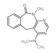 10H-Pyrimido[4,5-c][2]benzazepin-10-one,4-(dimethylamino)-5,11-dihydro-11-methyl- structure