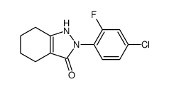 2-(4-chloro-2-fluorophenyl)-4,5,6,7-tetrahydro-1H-indazol-3-one Structure