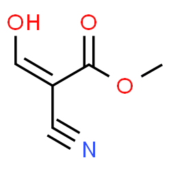 2-Cyano-3-hydroxypropenoic acid methyl ester structure